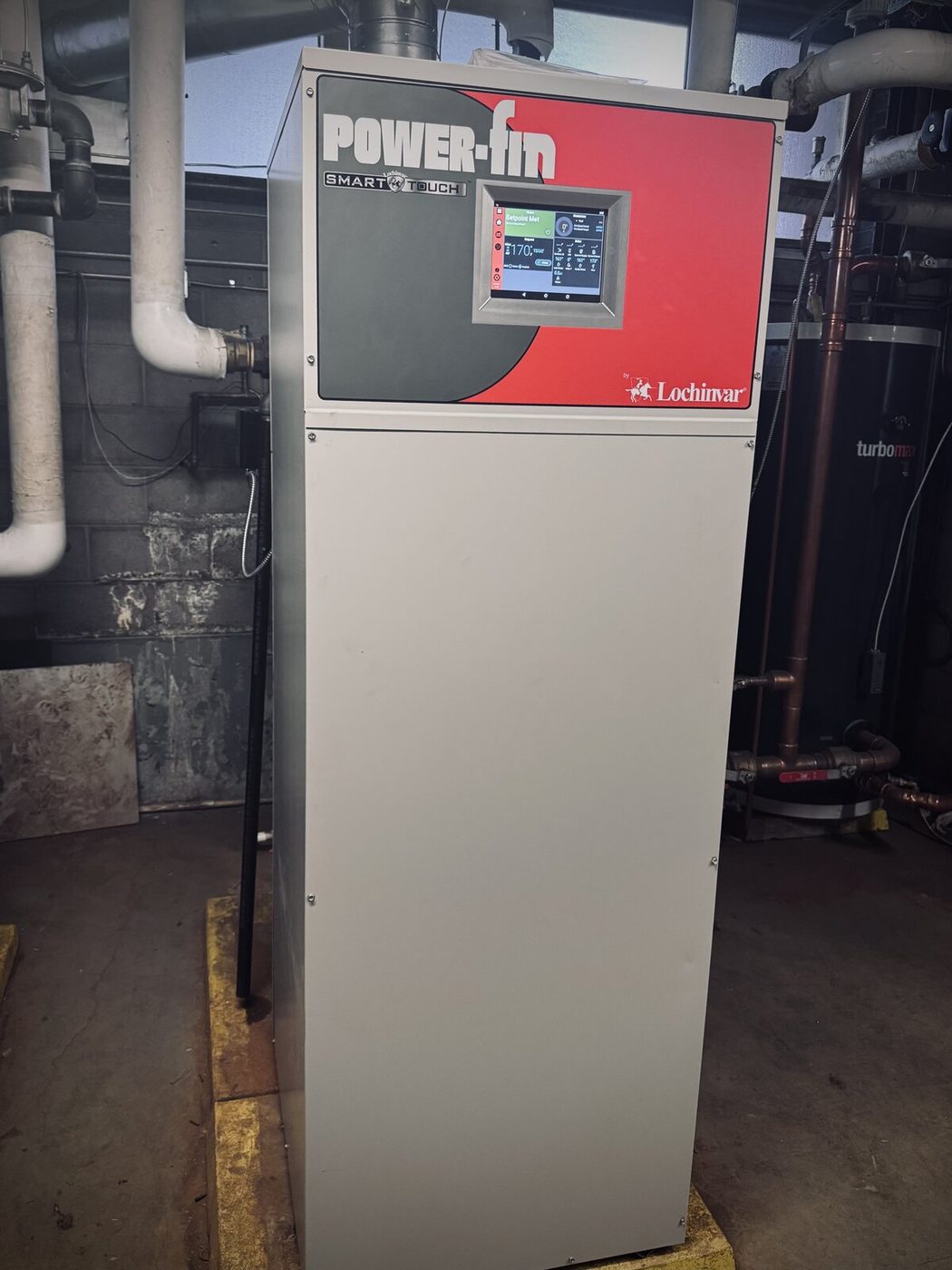 Lochinvar Power-fin commercial-grade boiler